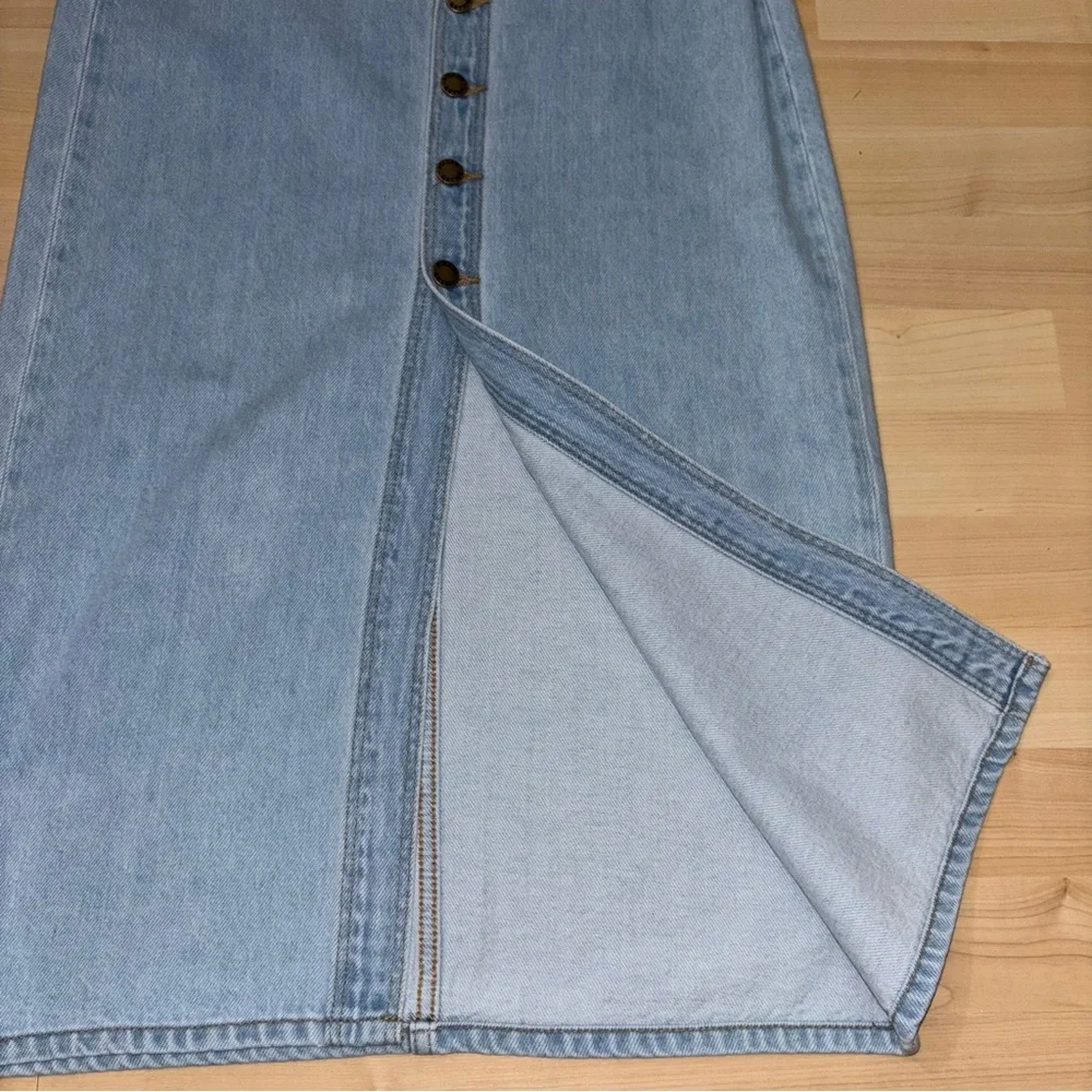 ROLLA'S Sailor Denim Midi Skirt NWT Vintage Blue High Rise Size 24